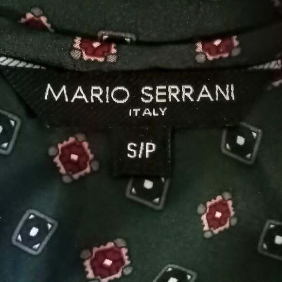 Mario Serrani Italy Green Print SS Top - Picture 3 of 5